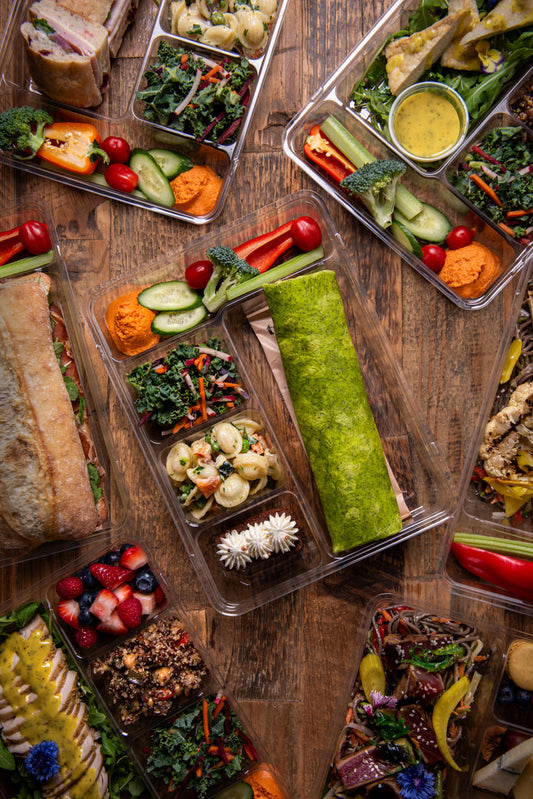 Boîte à lunch La Saint-Charles — wrap végétarien (légumes rôtis & courge)