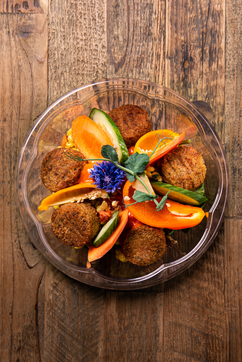 Salade-repas de couscous perlé — Les 3 Sens Traiteur