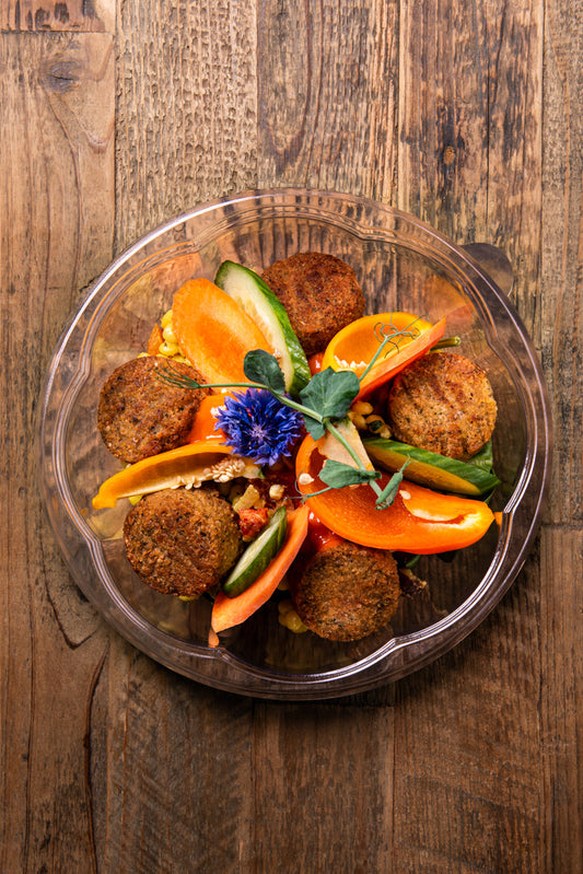 Salade-repas de couscous perlé — Les 3 Sens Traiteur